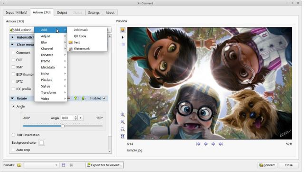 XnConvert screenshot