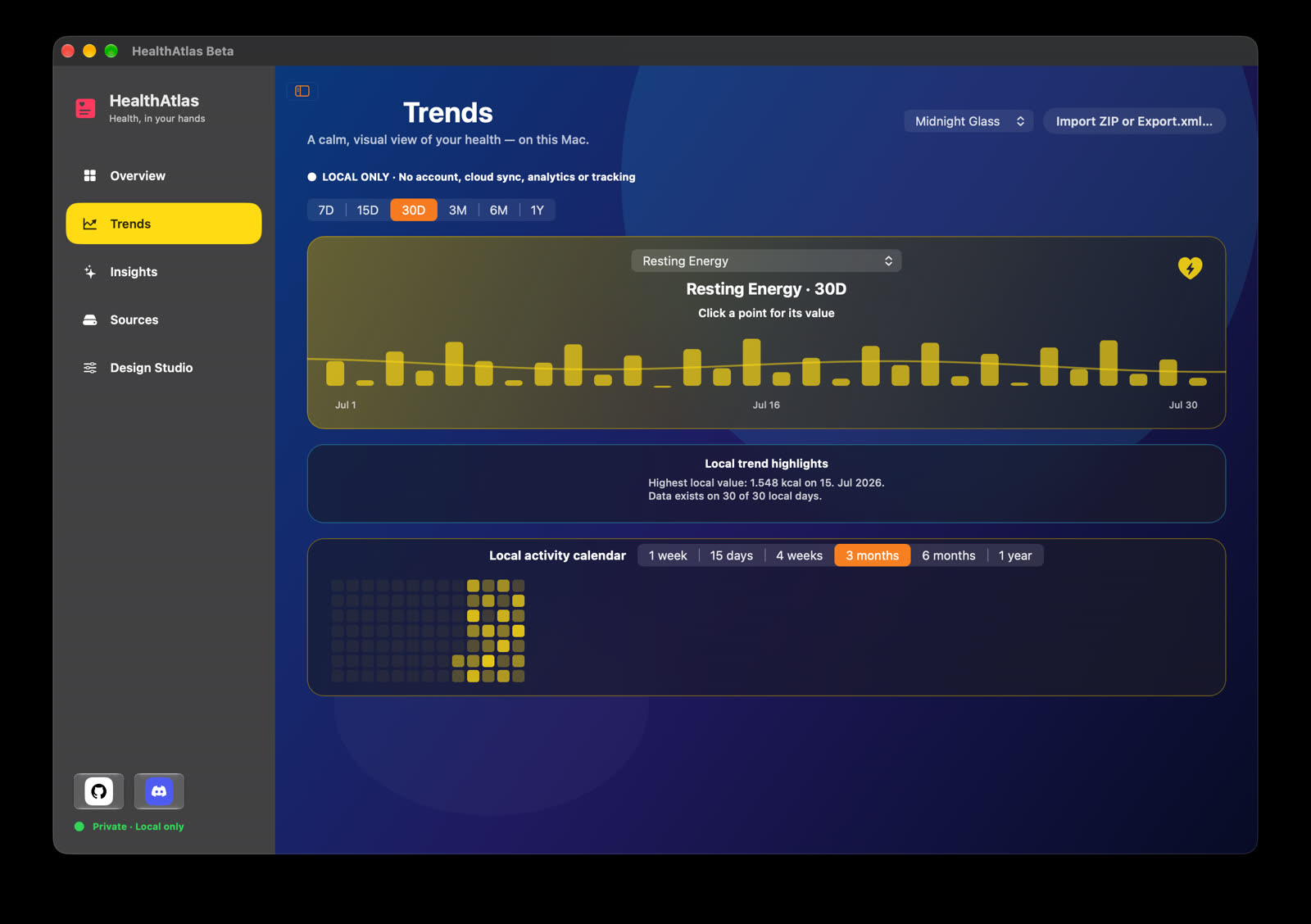 HealthAtlas screenshot