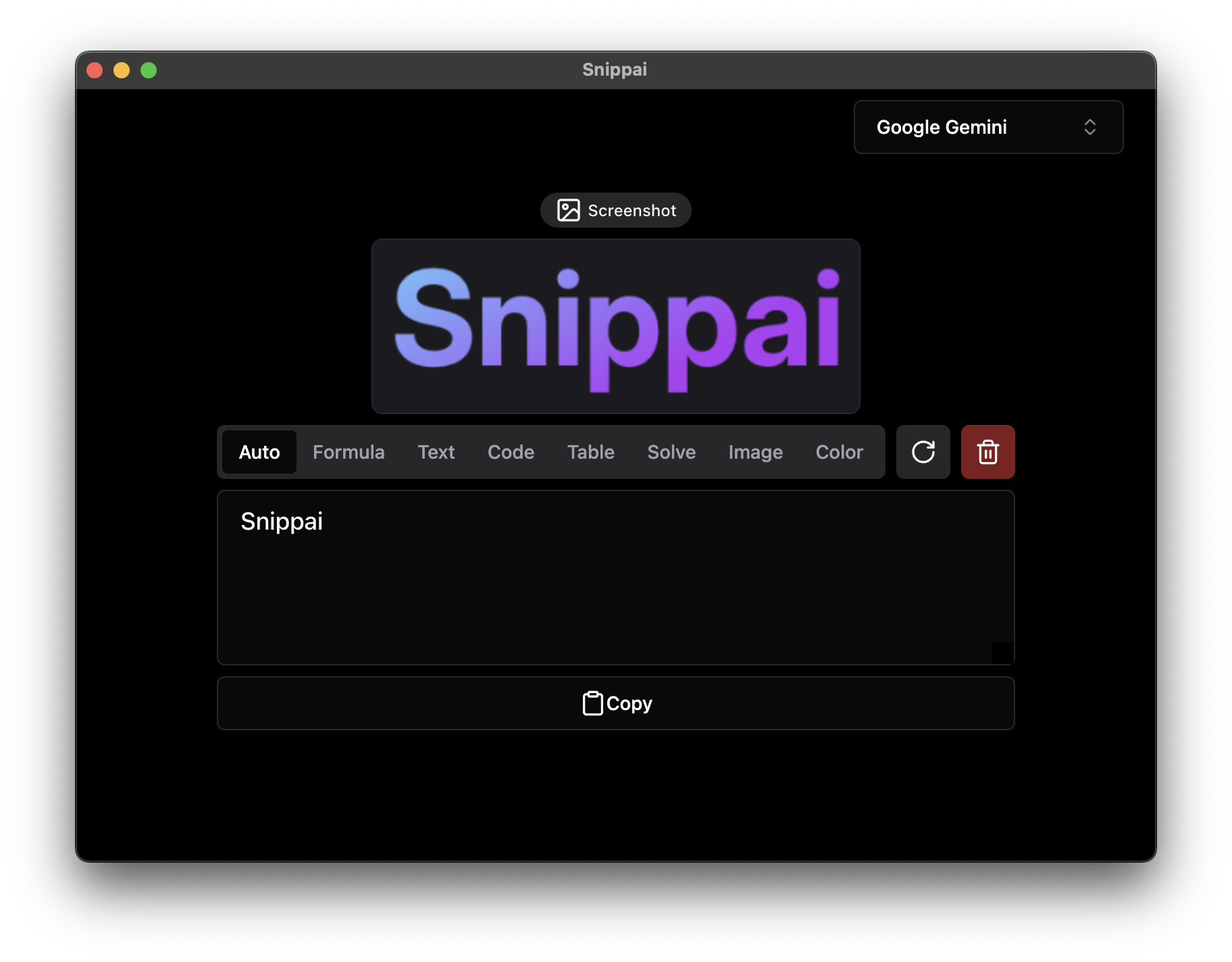 Snippai screenshot
