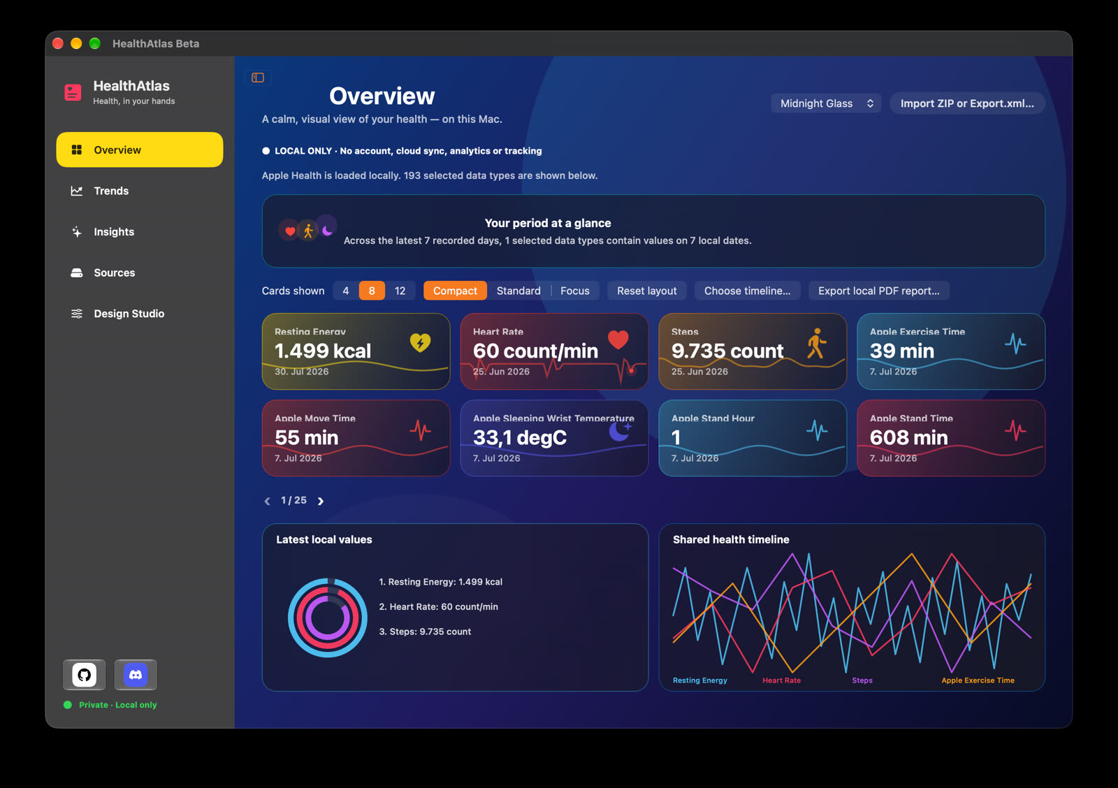 HealthAtlas screenshot