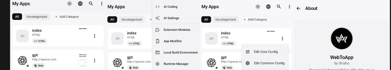 WebToApp screenshot